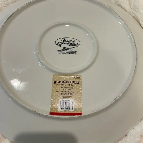 Little Red Truck Platter Certified International 13” - Picture 5 of 9